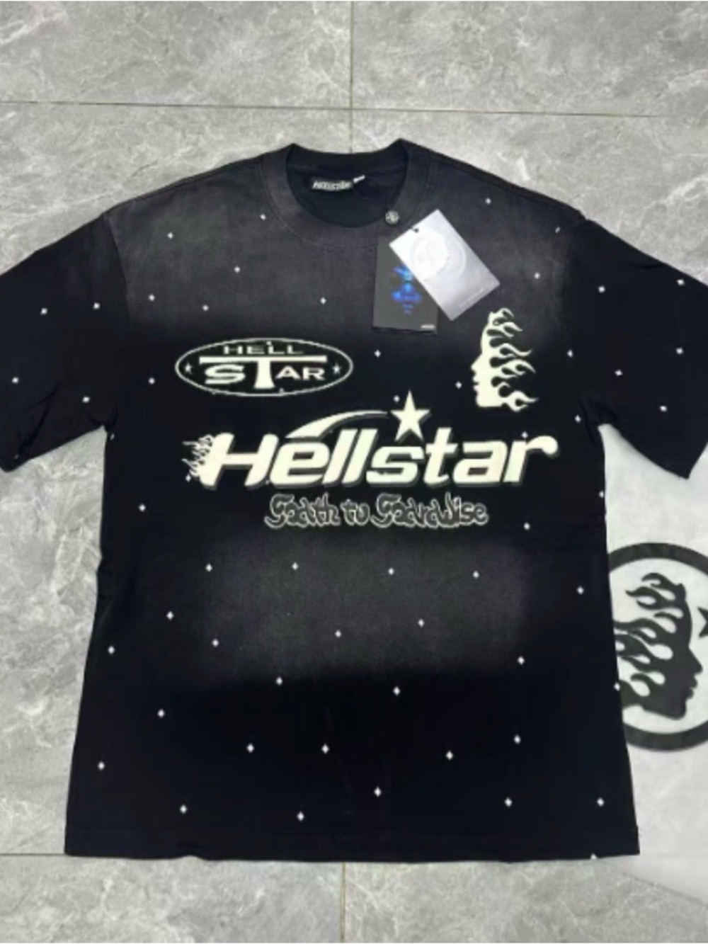 Hellstar Black Short-Sleeve Graphic Tee